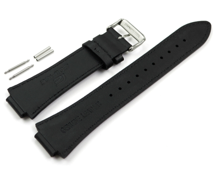 Genuine Casio Black Leather Watch Strap  EFS-S630BL-5AV