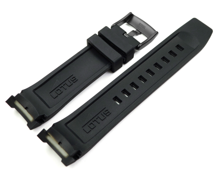 Lotus Black Rubber Watch Strap 18944 suitable for 15678