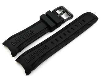 Lotus Black Rubber Watch Strap 18944 suitable for 15678
