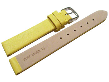 Watch strap - genuine leather - Business - yellow