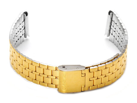 Watch Strap Bracelet Casio for A159WGEA gold tone stainless steel