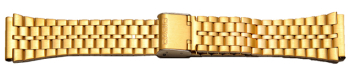 Watch Strap Bracelet Casio for A159WGEA gold tone...