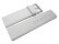 Watch strap - genuine leather - white - 30, 32, 34, 36, 38, 40 mm