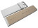 Watch strap - genuine leather - white - 30, 32, 34, 36, 38, 40 mm
