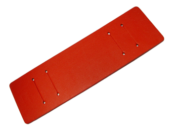 Pad for Watch straps - genuine leather - red - (max. 22mm)