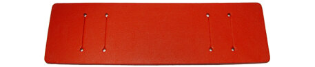 Pad for Watch straps - genuine leather - red - (max. 14mm)
