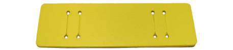 Pad for Watch straps - genuine leather - yellow - (max. 22mm)