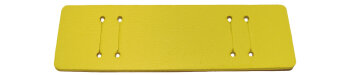 Pad for Watch straps - genuine leather - yellow - (max. 22mm)