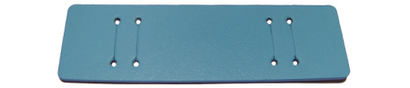 Pad for Watch straps - genuine leather - light blue - (max. 14mm)