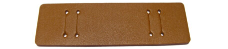 Pad for Watch straps - genuine leather - light brown - (max. 22mm)