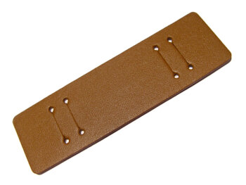 Pad for Watch straps - genuine leather - light brown - (max. 22mm)