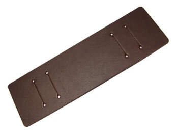 Pad for Watch straps - genuine leather - brown - (max. 22mm)