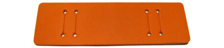 Pad for Watch straps - genuine leather - orange - (max. 22mm)