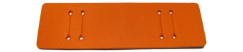 Pad for Watch straps - genuine leather - orange - (max. 22mm)