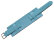 Watch strap - Genuine leather - with Pad (Underlay) - light blue