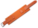 Watch strap - Genuine leather - with Pad (Underlay) - orange