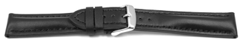 Watch strap - strong padded - smooth - black