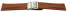 Deployment clasp - Genuine grained leather - Eptide - light brown